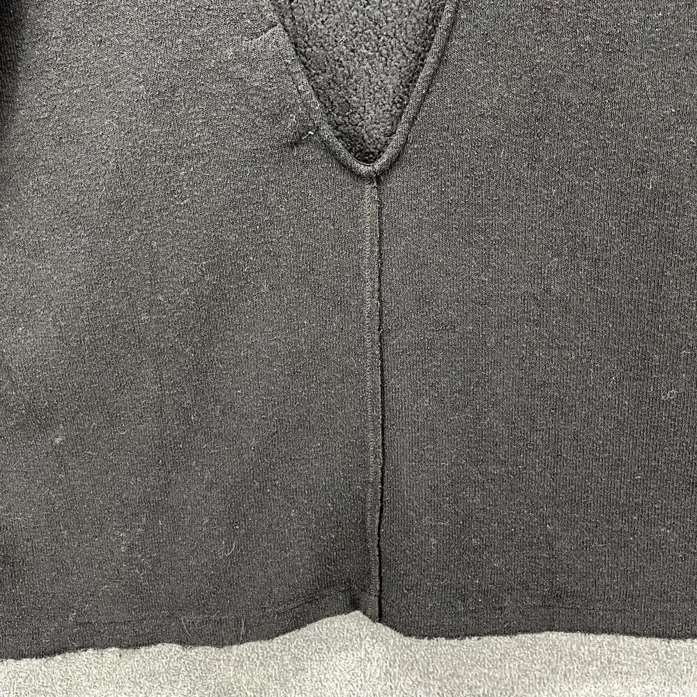 FP BEACH Sweater Womens XS Black Oversized key hole back‎ Free People pocket